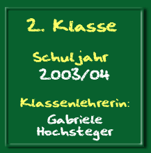 2. Klasse Schuljahr 2003/04