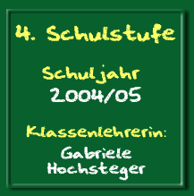 4. Klasse Schuljahr 2004/05