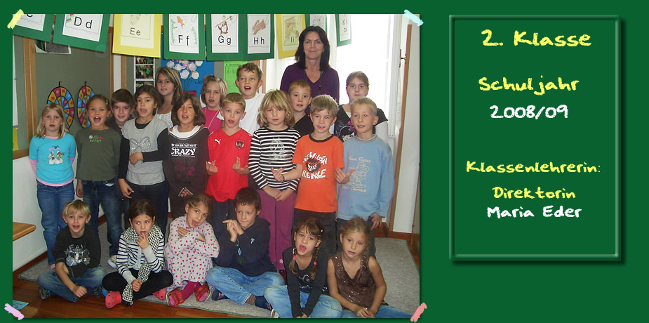 2. Klasse Schuljahr 2008/09